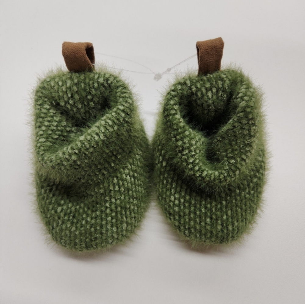 Baby Boys' Booties - Cloud Island Olive Green
